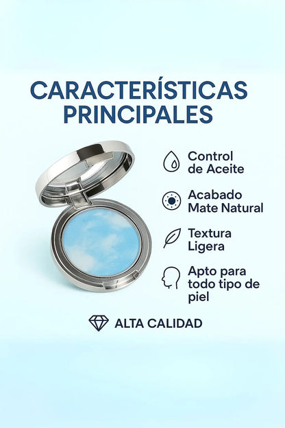 Candy Bella Polvo Compacto Matificante  – Controla Brillos y Deja Tu Piel Suave Todo el Día