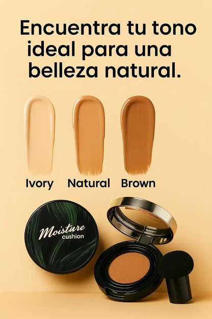 🌟 Moisture Cushion Cream  – Acabado suave, piel ligera