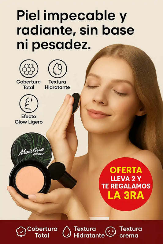 🌟 Moisture Cushion Cream – Base Hidratante con Acabado Natural