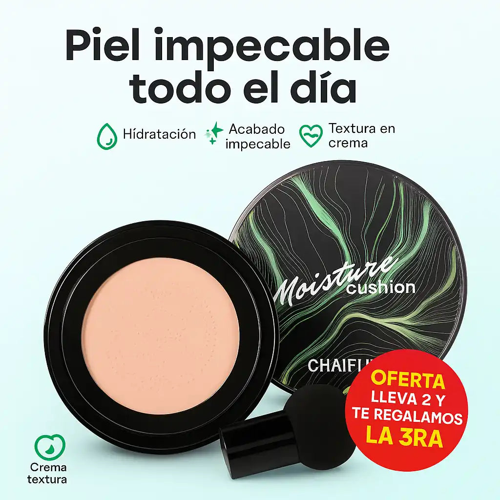🌟 Moisture Cushion Cream – Base Hidratante con Acabado Natural