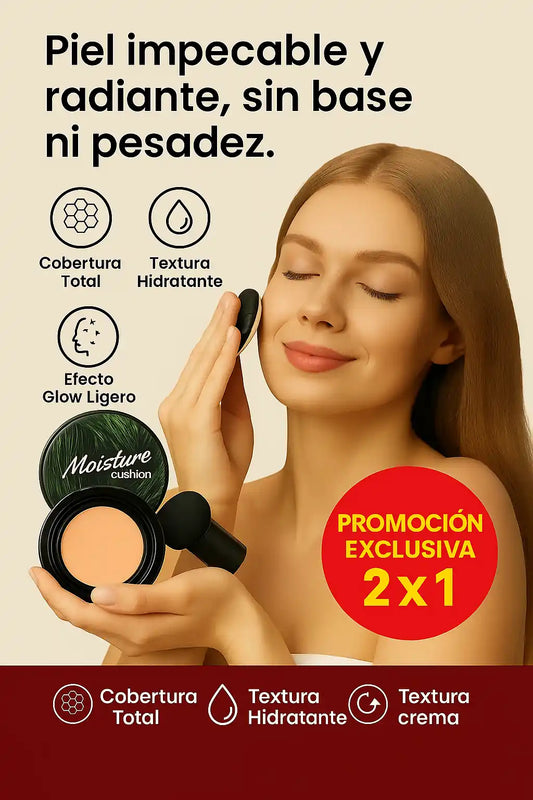 🌟 Moisture Cushion Cream  – Acabado suave, piel ligera